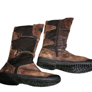 Palladium Distressed Leather Boots